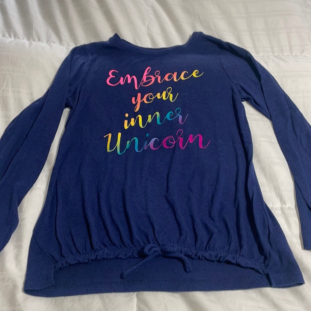 Embrace Your Inner Unicorn Long Sleeve Bottom Tie